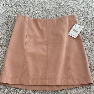 FREE PEOPLE SUEDE MINI SKIRT